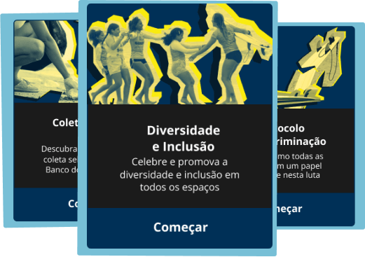 Cards das experiências gamificadas